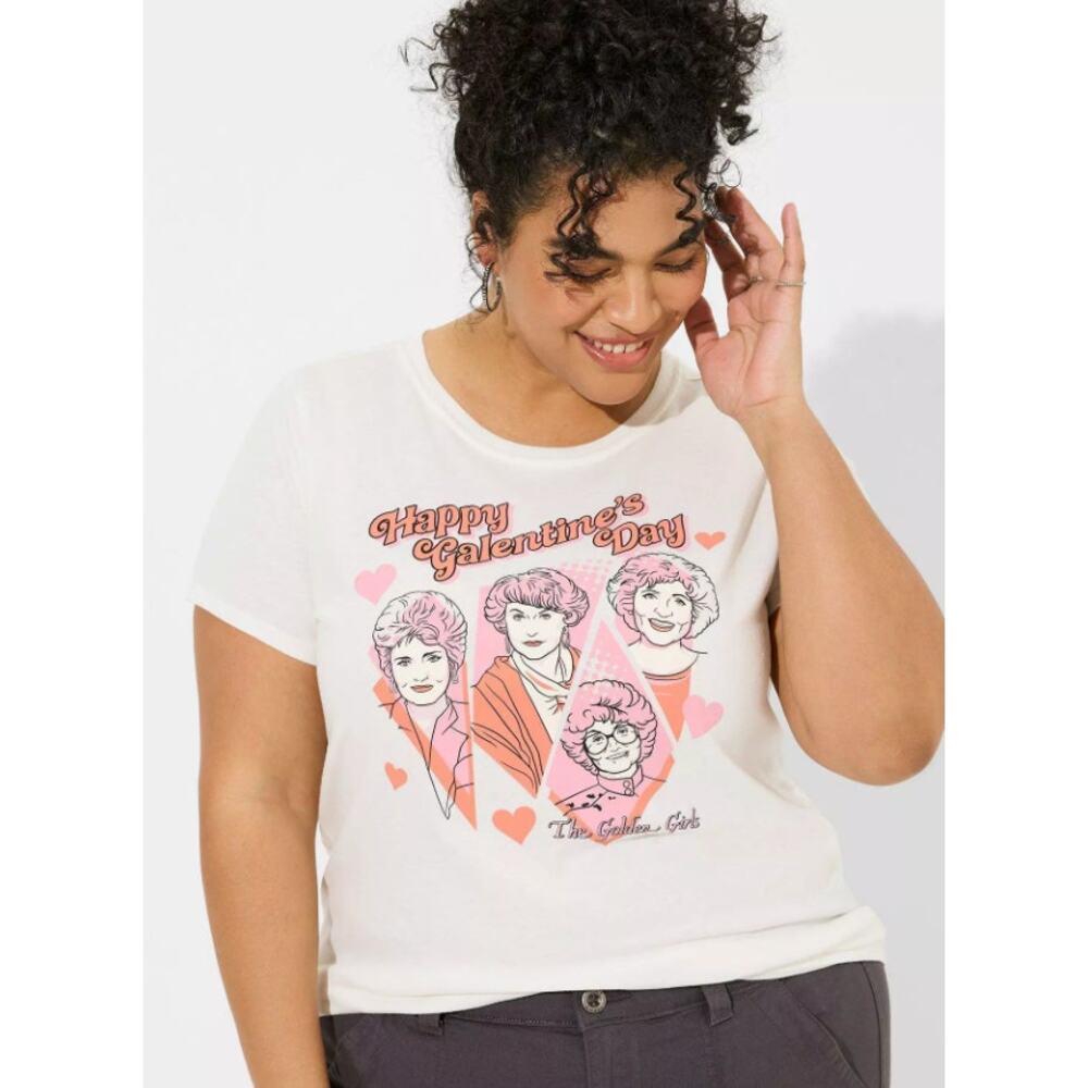 Torrid The Golden Girls Galentine's Day T Shirt Plus Size 2x Valentine's Casual‎